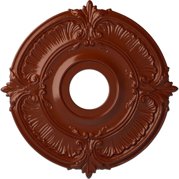 Ekena Millwork Attica Ceiling Medallion (Fits Canopies up to 5"), Hand-Painted Firebrick, 18"OD x 4"ID x 5/8"P CM18ATFIF - main